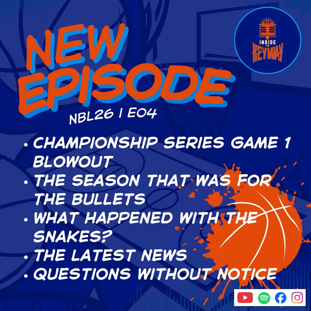 InsideTheKeyway's tweet photo. Episode 4 is up for your viewing pleasure. 

https://t.co/jdlbZKIYQT

#insidethekeyway #nblpodcast #basketballpodcast #NBL26 #AustralianBasketball #brisbanebullets #cairnstaipans https://t.co/yDcMwLFbPA