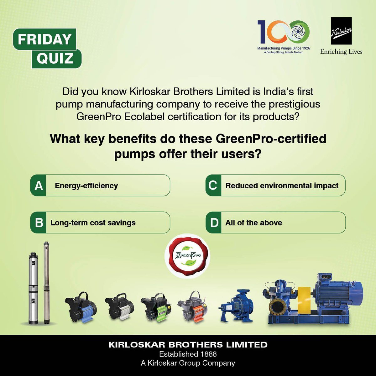 Kirloskar Brothers Limited tweet media