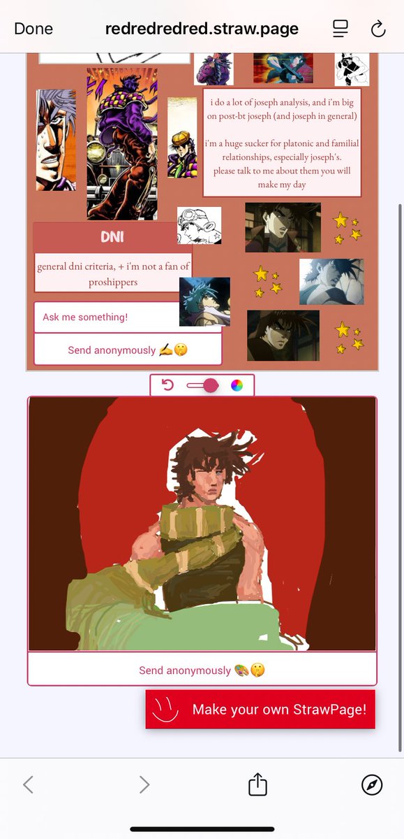 I WAS WORKING ON A JOSEPH DRAWING FOR SOMEONE AND SWIPED OFF IM SO MADDD