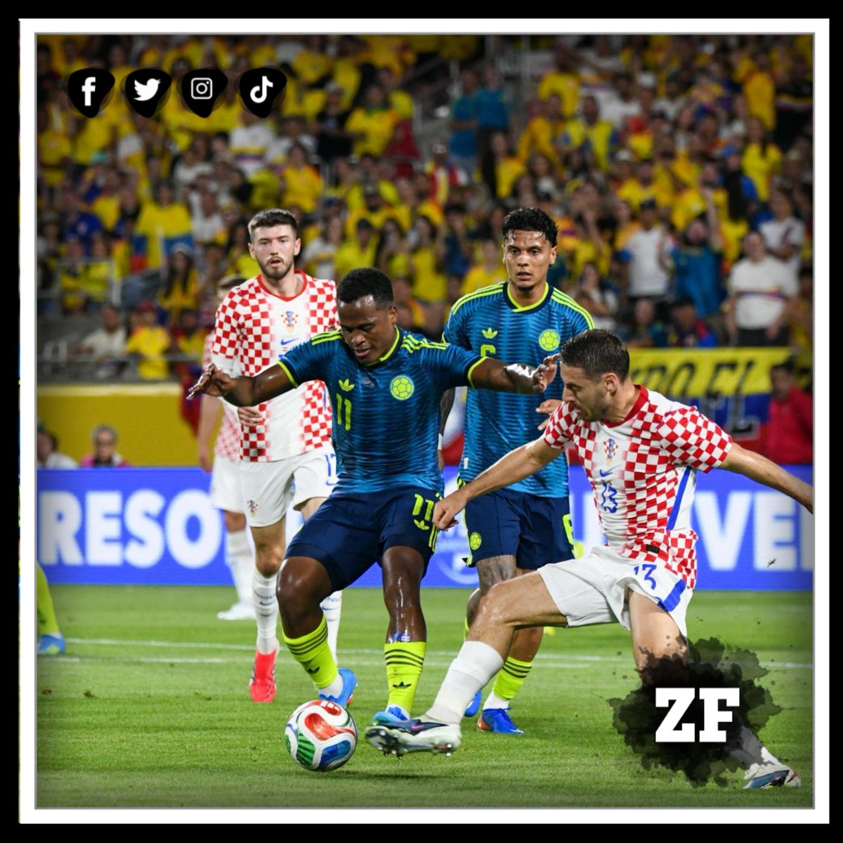 ZonaFUT1's tweet image. ¡SUPERADOS!

#Amistoso | 🇨🇴 #COL 1-2 #CRA 🇭🇷

La @FCFSeleccionCol no pudo superar a Croacia y pierde un invicto ante selecciones europeas. @Kmilovargas12 del @AtlasFC fue titular y estuvo comprometido con el segundo gol.