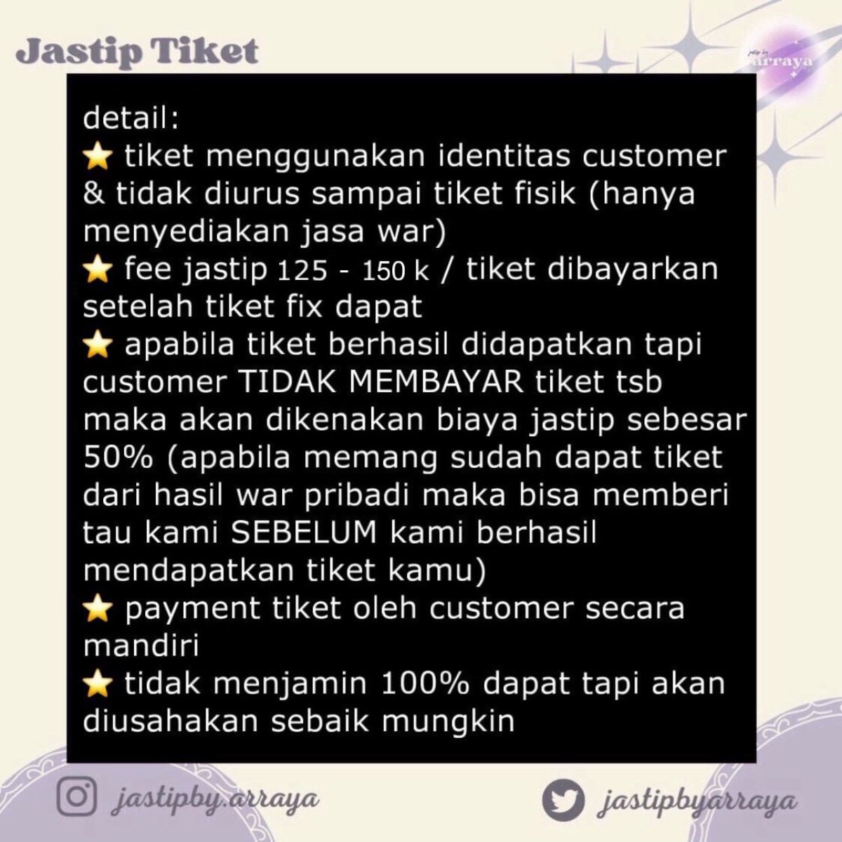 by arraya | JASTIP TIKET KONSER tweet media