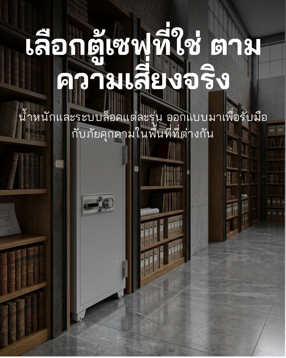 บ้านกับร้านค้า ใช้ตู้เซฟแบบเดียวกันไม่ได้เสมอไป
ถ้าเริ่มจากการใช้งานจริง เราจะเลือกรุ่นได้ง่ายขึ้น และใช้งานสบายใจกว่าในระยะยาว
ทักมาปรึกษาได้ครับ

บริษัท โกลเด้นเซฟ จำกัด
🟩 Line OA: @goldensafe
📞 โทร: 026370088

#Goldensafe
#ตู้เซฟ
#ตู้เซฟสำหรับบ้าน
#ตู้เซฟสำหรับร้านค้า