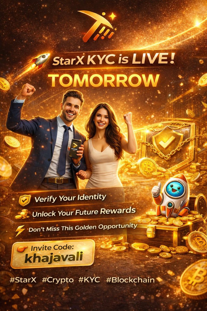 ShaikSi72191153's tweet image. 📢 StarX Update
🚀 KYC &amp;amp; Spin Wheel Launching Tomorrow (March 28)
🔐 Easy Verification:
✅ Only 1000 STRX Required
❌ No mining days needed
🎡 Spin • Win • Earn Daily
⚡ Don’t miss this opportunity
Invite Code: khajavali
#Starxnetwork #starx #strx