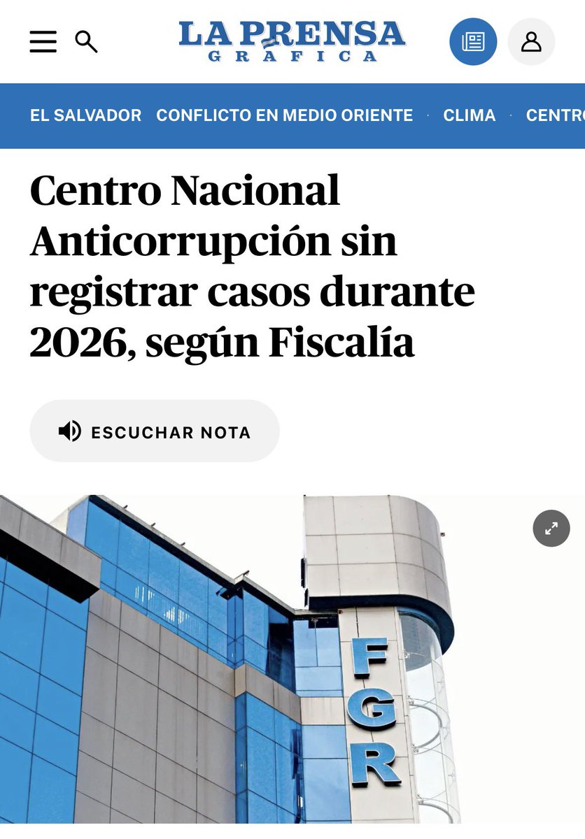 Chabacanada marca Nuevas Ideas. La Fiscalía dice que el Centro Nacional Anticorrupción, lanzado con bombo y platillo por Bukele, aún no registra procesos por casos de corrupción.

¿Ineptitud, “dejadez” a conveniencia o ambas?

Si no saben por dónde iniciar, podrían retomar el
