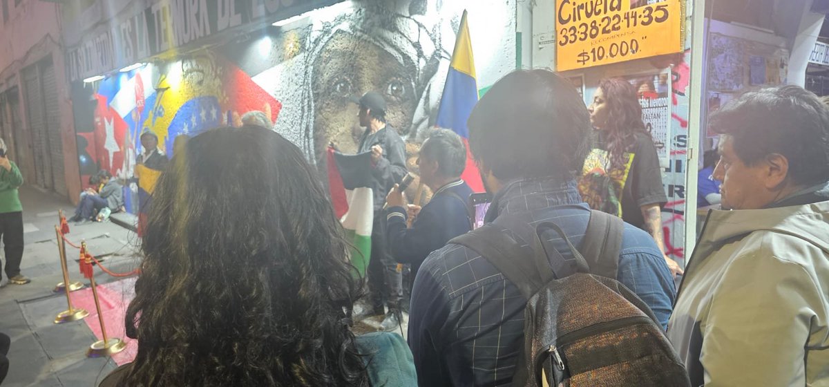 Comisión de Relaciones y Enlace de la ANUEE, en la inauguración del mural en la sección IX Democrática de la CNTE sobre los pueblos que resisten la agresión imperialistas del sionismo - imperialismo.

 !Los niños de Gaza, no son una amenaza!
