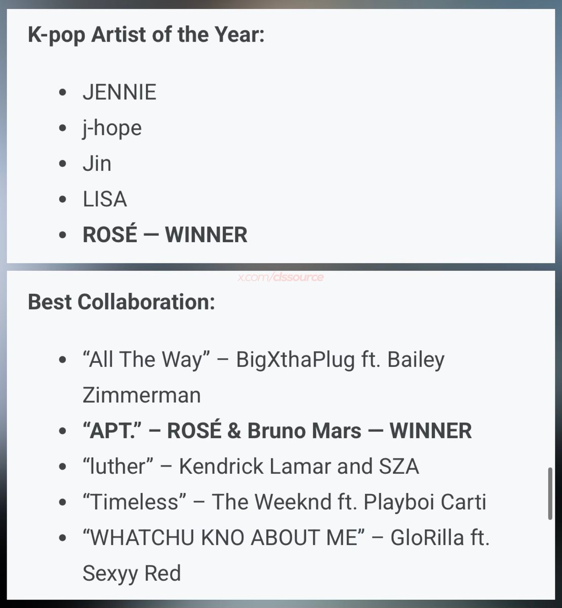 FOR ROSÉ & LISA tweet media