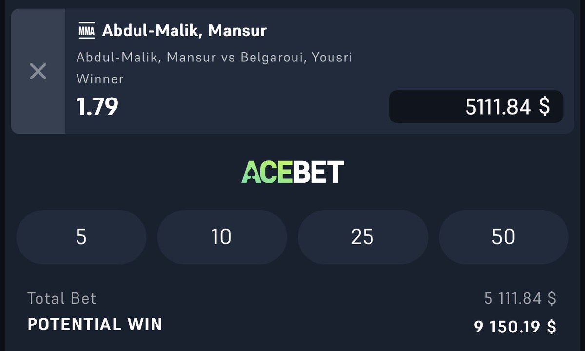 AshkonBets's tweet photo. $1000 giveaway🩶💸

to enter: 
- Like,Follow,Retweet♻️ 
- sign up on AceBet with my referral link below
- Place a bet on the ‘play of the year’ &amp; dm proof

Mansur Abdul-Malik ML (1.79x)💰

Every $10 bet on Mansur = 1 entry 
Example: $100 bet = 10 entries 

https://t.co/F0K26LL4nr https://t.co/c5EoBtv144