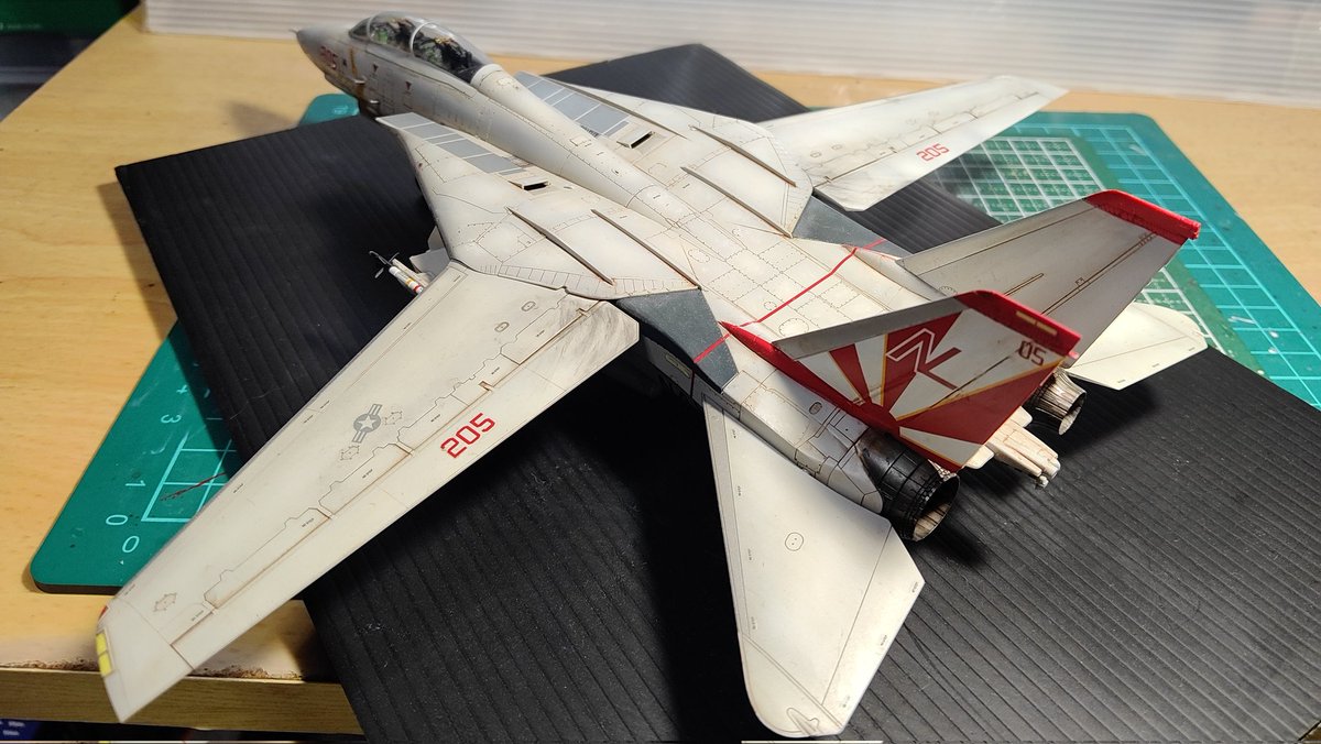 slcc70's tweet photo. とりあえず完成としました✨ファインモールド　トムキャット。次はタミヤ48、ハセガワ凸モールドの72行きます。 https://t.co/OclxQVtmyA