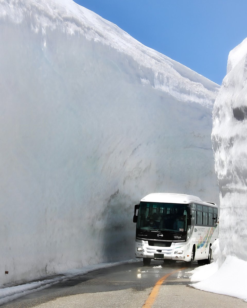 JapanDst's tweet photo. Breaking: Excavation for the Snow Wall has begun! ❄️ The Tateyama Kurobe Alpine Route fully opens April 15, 2026. Get ready for walls up to 15m high! 🏔️🚜 #TravelNews #Japan #SnowWall2026 https://t.co/Ub7B8YzILK