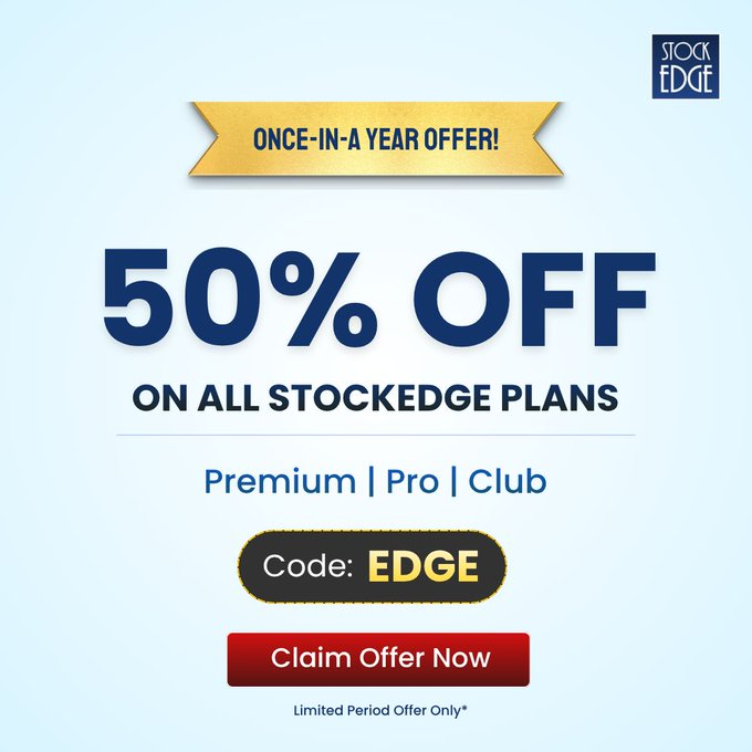 StocksZone's tweet photo. Year End offer is going to end soon. Grab 50% off offer and start your data driven stock-market journey.

Premium:https://t.co/CHus2oq7RU
Pro:https://t.co/AmFxLQ4SsF
Club:https://t.co/28WDgsJ8c2
Code: EDGE=50% off

#nifty #sensex #IranWar‌ #HDFC #ICICI #SBI #gold #silver #trump https://t.co/naIoEoPybd