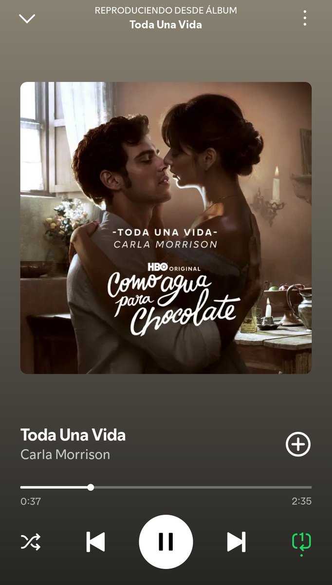 Gracias <a href="/CarlaMorrisonmx/">Carla Morrison</a> por lanzar Toda una vida, desde que terminó la serie la estuve buscando por todos lados 🥹