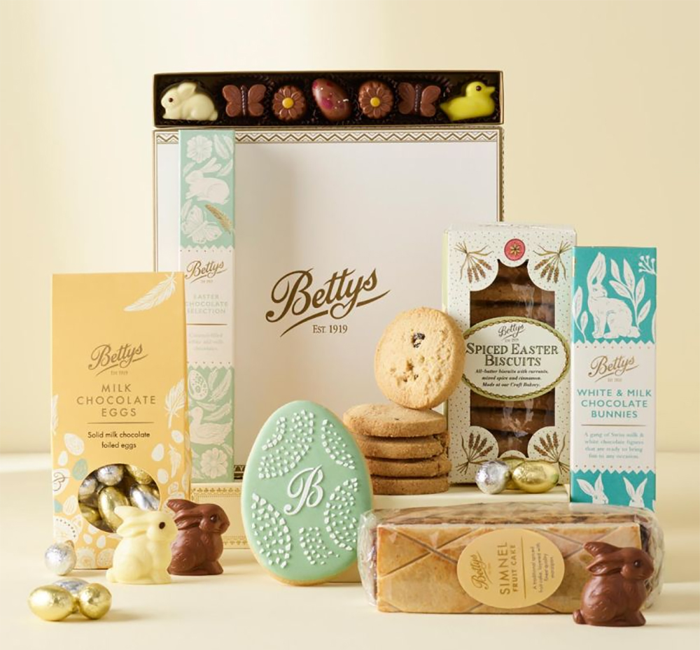 theguide_uk's tweet image. Be tempted by our Easter hamper edit inc these delights in Bettys gift box #easter #hamper #eastergifts bit.ly/4lU5L0A