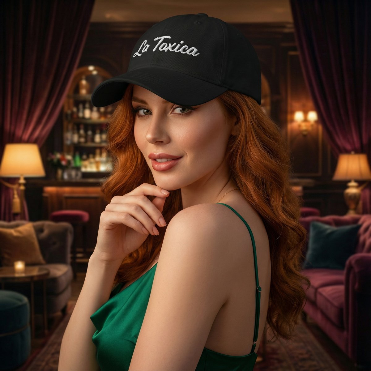 mexicada's tweet image. Tell me why the moody bar makes this La Toxica hat hit harder.

Red flag or just confidence in a cap?

Be honest. #NightOut #HatStyle