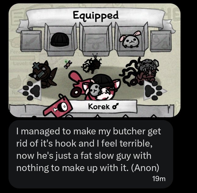 Mewgenics Takes & Confessions tweet media