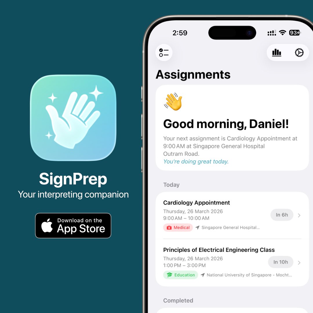 SignPrep - Your Interpreting Companion tweet media