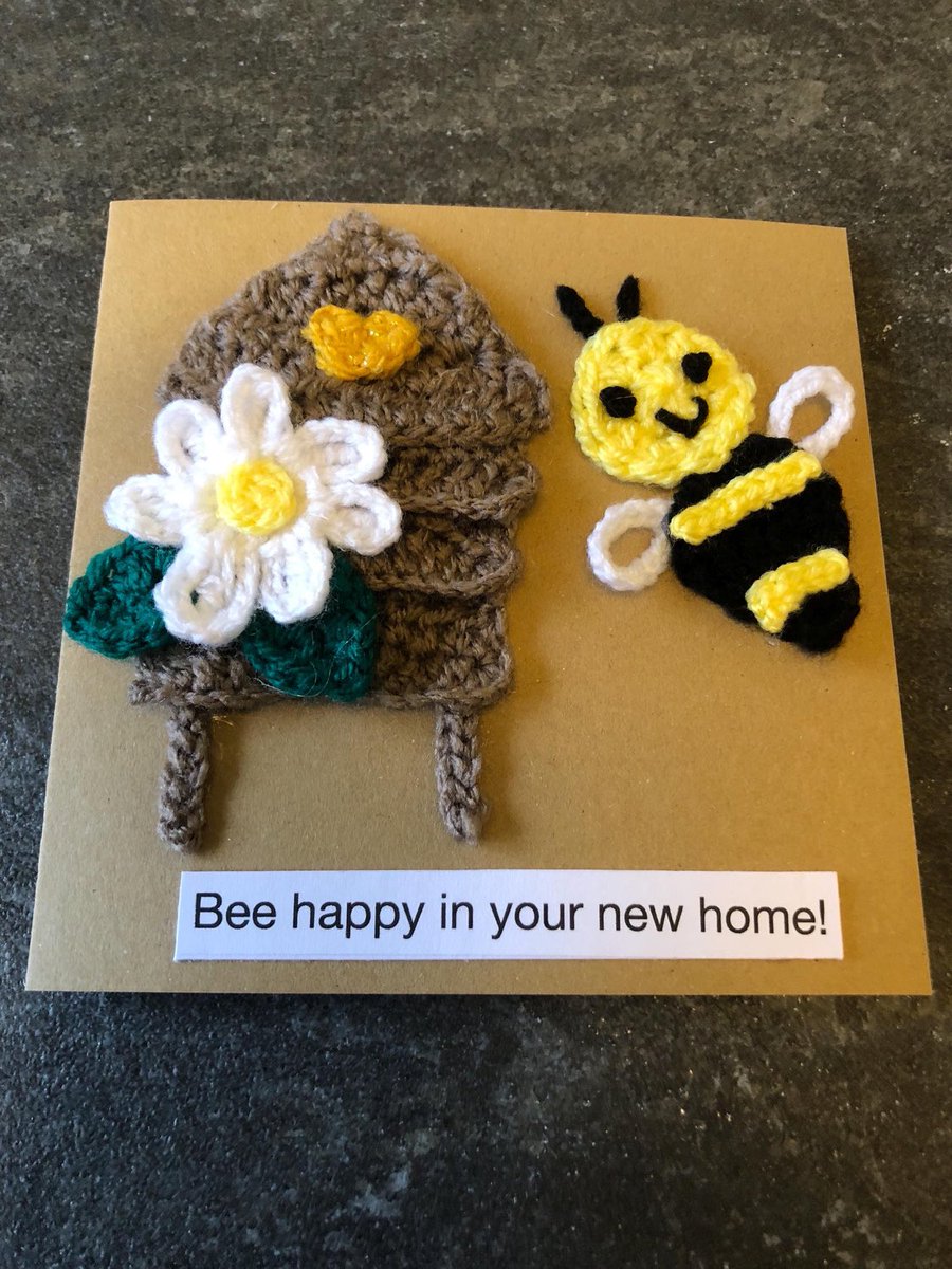 Offthehookhelen's tweet image. Happy Friday everyone! Know someone who has just moved home? Here is a handmade, unique card for them! offthehookhelen.etsy.com/listing/437814…
#bees #movinghome #newhome #beehappy #crochet #greetingcards #handmade #special