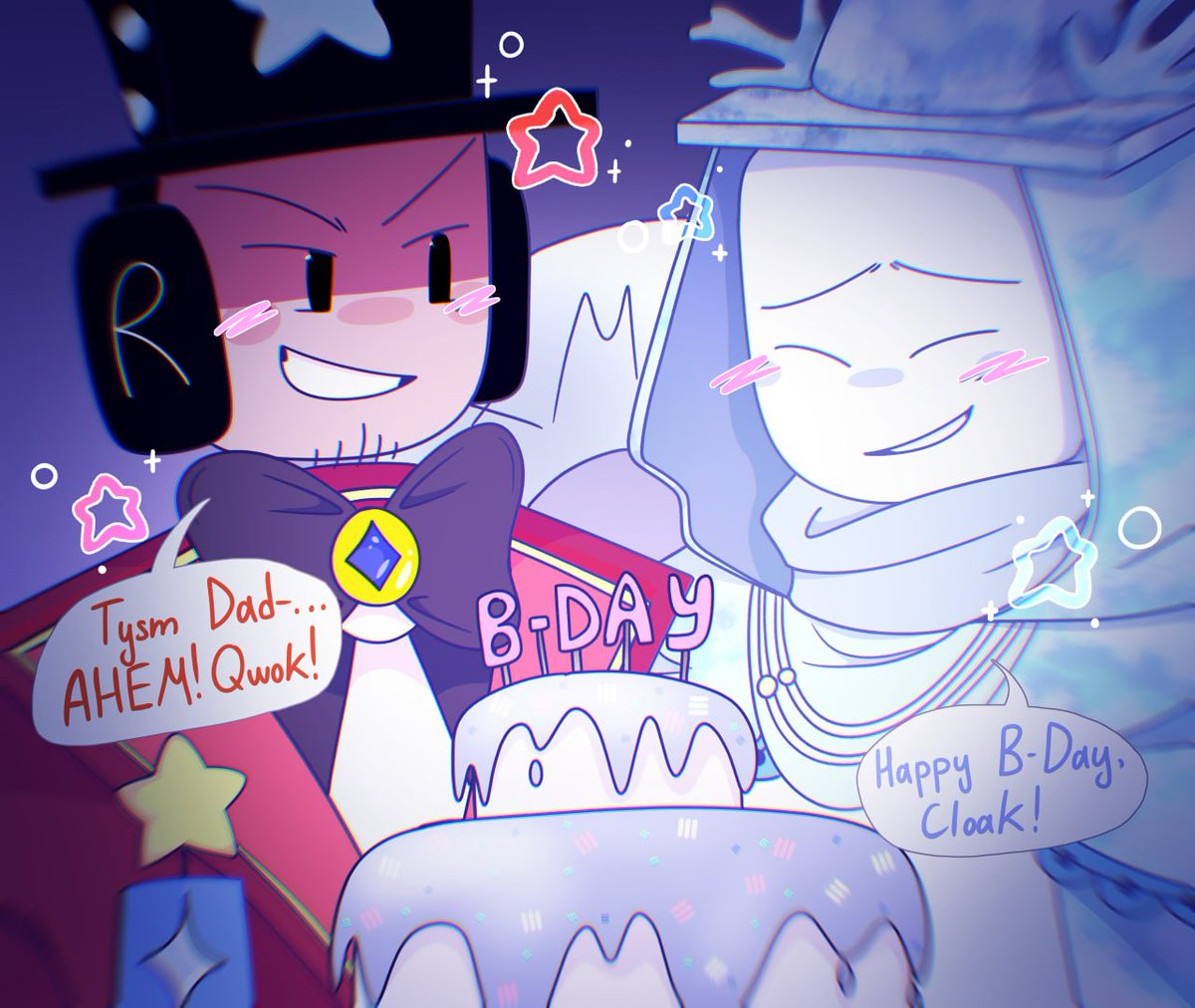 _firen_'s tweet photo. Happy Birthday Cloak 🎉
#dualityroblox #roblox #art #dualitycloak https://t.co/HsdwAOXWxg