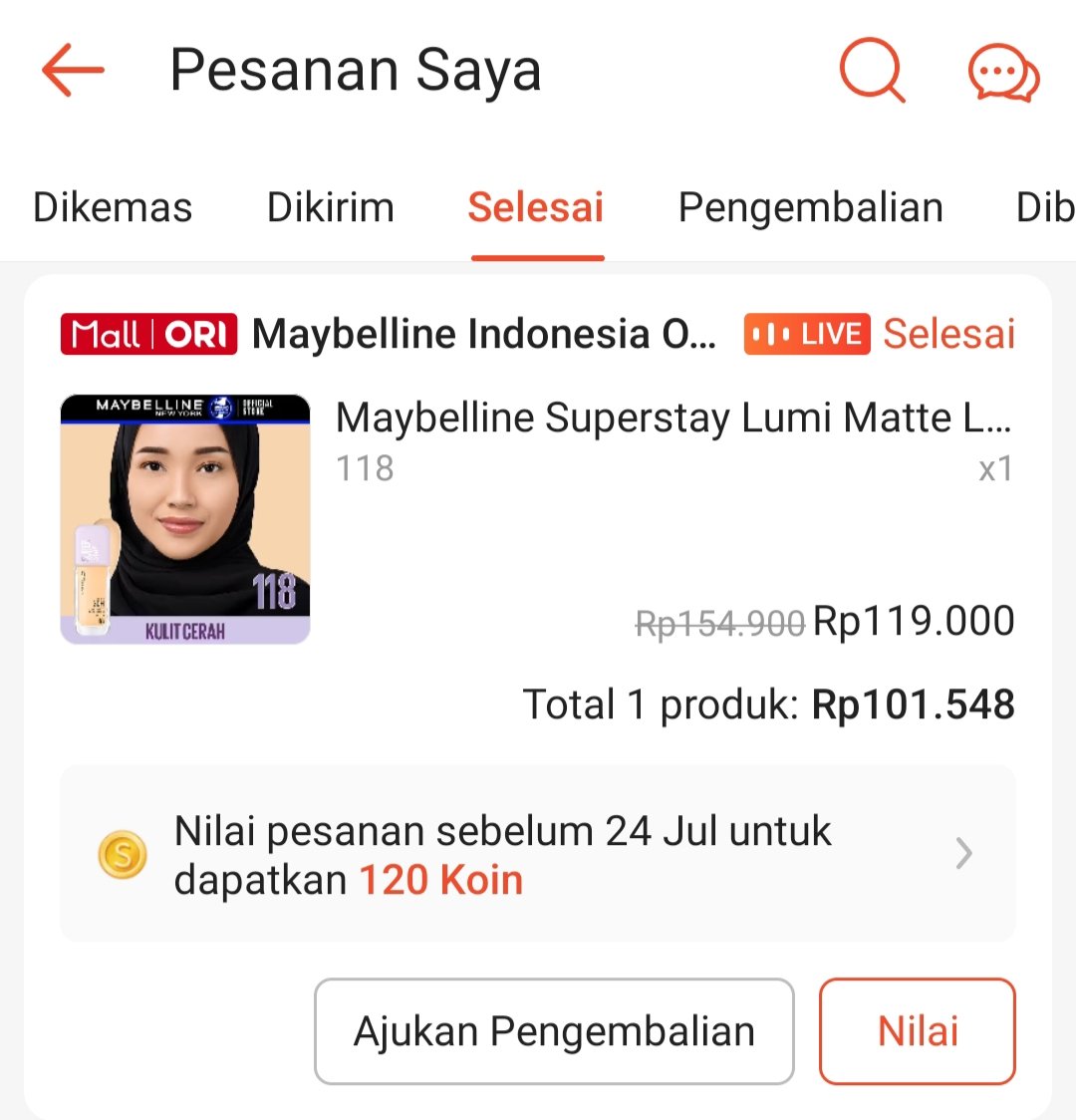 aemywish's tweet photo. Wts maybelline lumi matte foundation preloved karna salah shade udah 2x pump aku jual 85k 
Bisa shopee
Dom bekasi https://t.co/1VzmfhWW2P