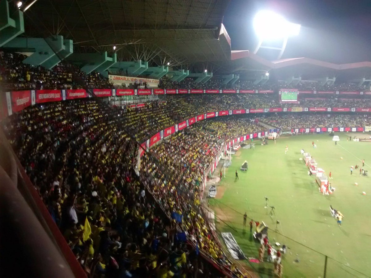 ThrishSunil's tweet photo. Quick reminder to @NikhilB1818 as to how a Kerala Blasters matchday used to look like.

Fast forward to now and we have a very different story. Concern for the management? As a fan, its just sad to see the soul drift away.
#kbfc #indianfootball https://t.co/zvzMrsAXku