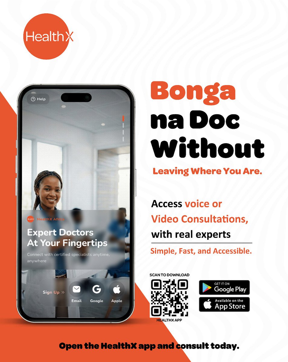 Feeling under the weather but don’t want to drag yourself to hospital? Bonga na Doc on HealthX App from anywhere. Real experts, zero queue. New update ni poa! #YourHealthYourWay