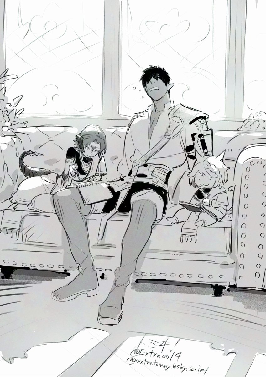 放置してたら挟まれてた図
 #ARTelierFika_ff14