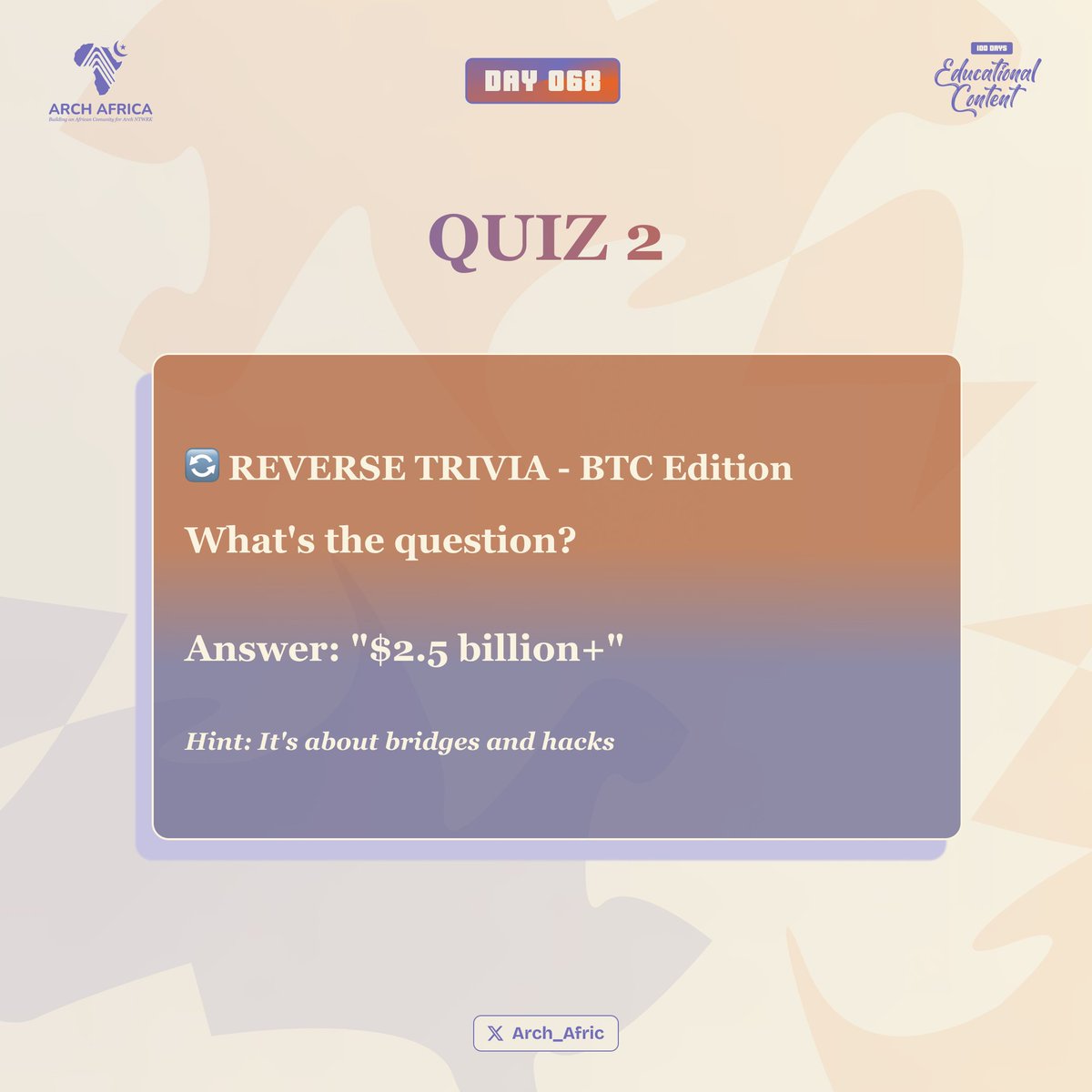 Arch Africa tweet media