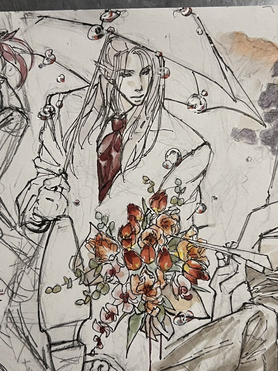 7men_town's tweet photo. お花塗ってみた

#らく描き #illustration #コピック #analog #オリジナルキャラクター https://t.co/1qRhXaZTlR