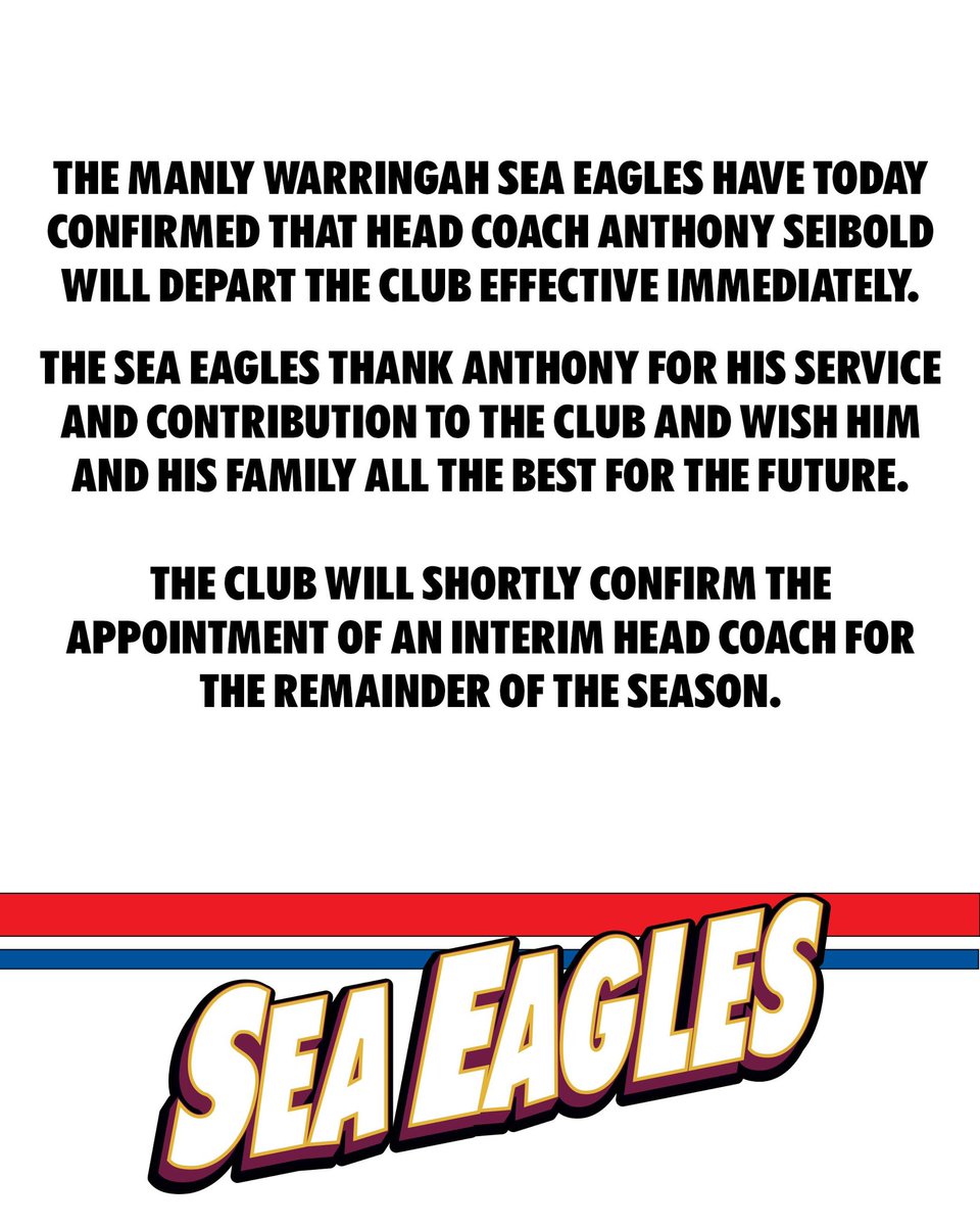 Manly Warringah Sea Eagles tweet media