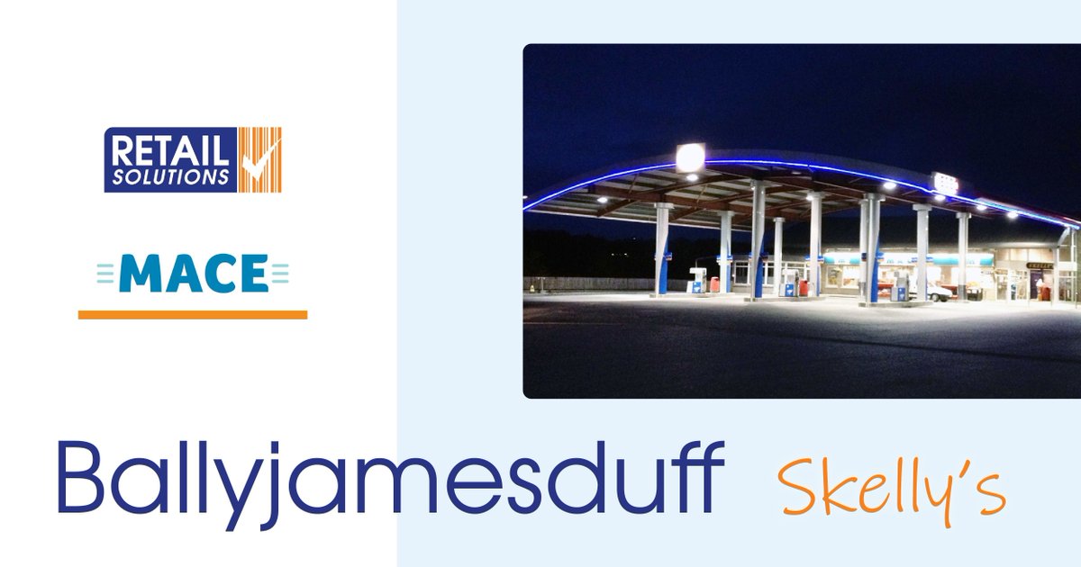 Full system upgrade completed at Mace Ballyjamesduff

Three new tills and a refreshed back office are now live, supporting smoother day-to-day operations. It's great to continue working with Peter Skelly and the Skelly Oil team, who also operate Costcutter Virginia with us. 🤝