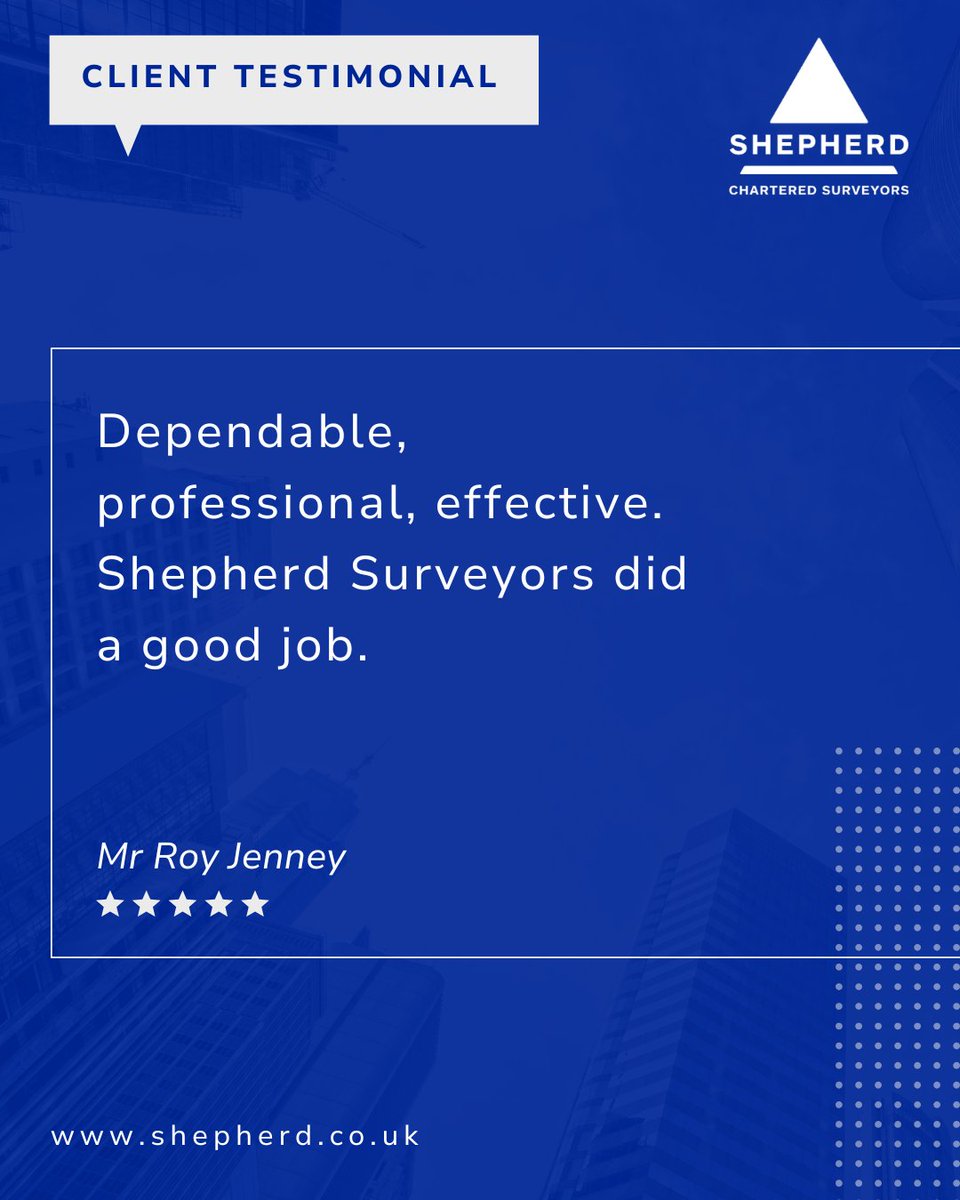 shepherdsurvey's tweet image. We love hearing from our clients! 🙌

Thank you for trusting Shepherd Chartered Surveyors with your property journey.

#CharteredSurveyors #PropertyExperts #ClientFeedback #ScotlandProperty