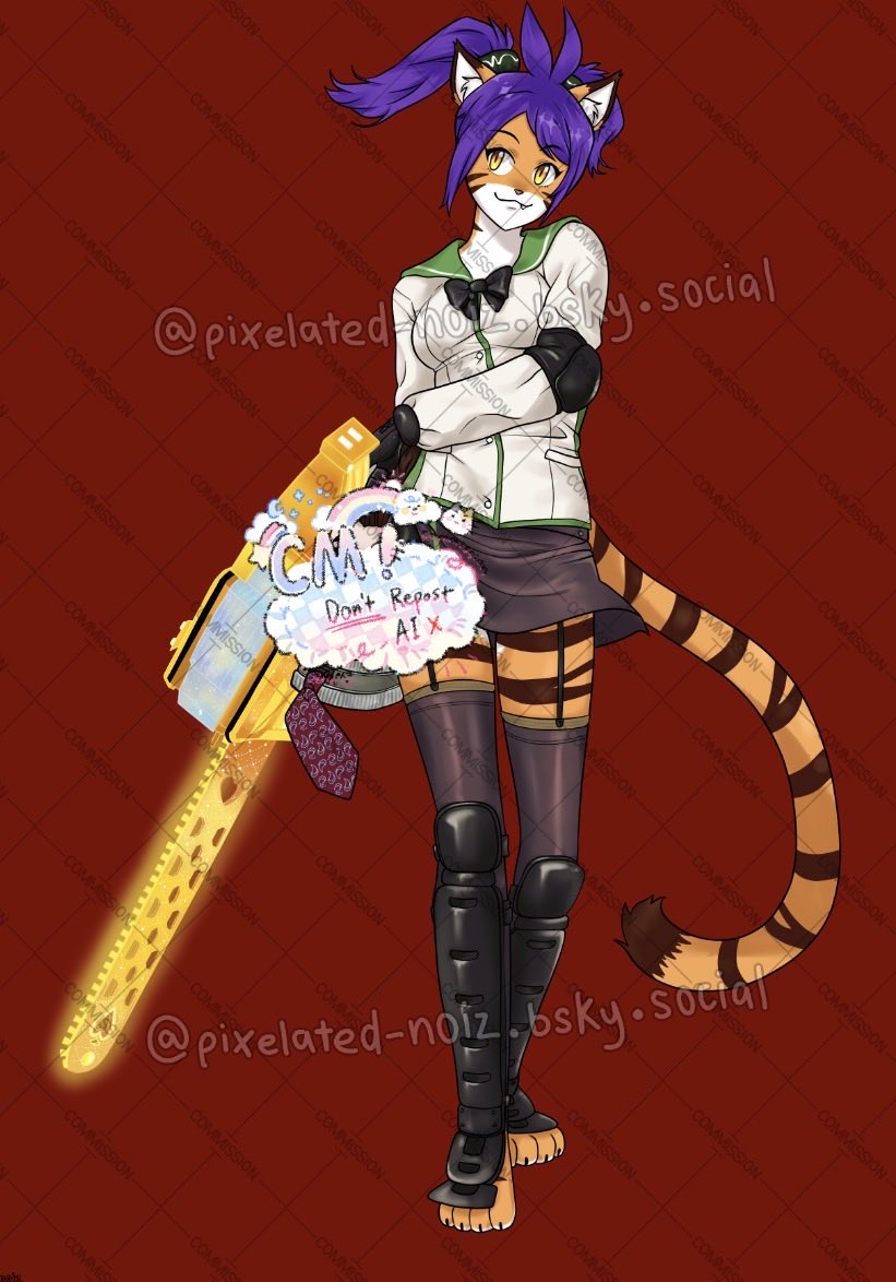 pixelated_noiz's tweet image. Commission 
#commision #twokinds #chainsawlollipop #hotd