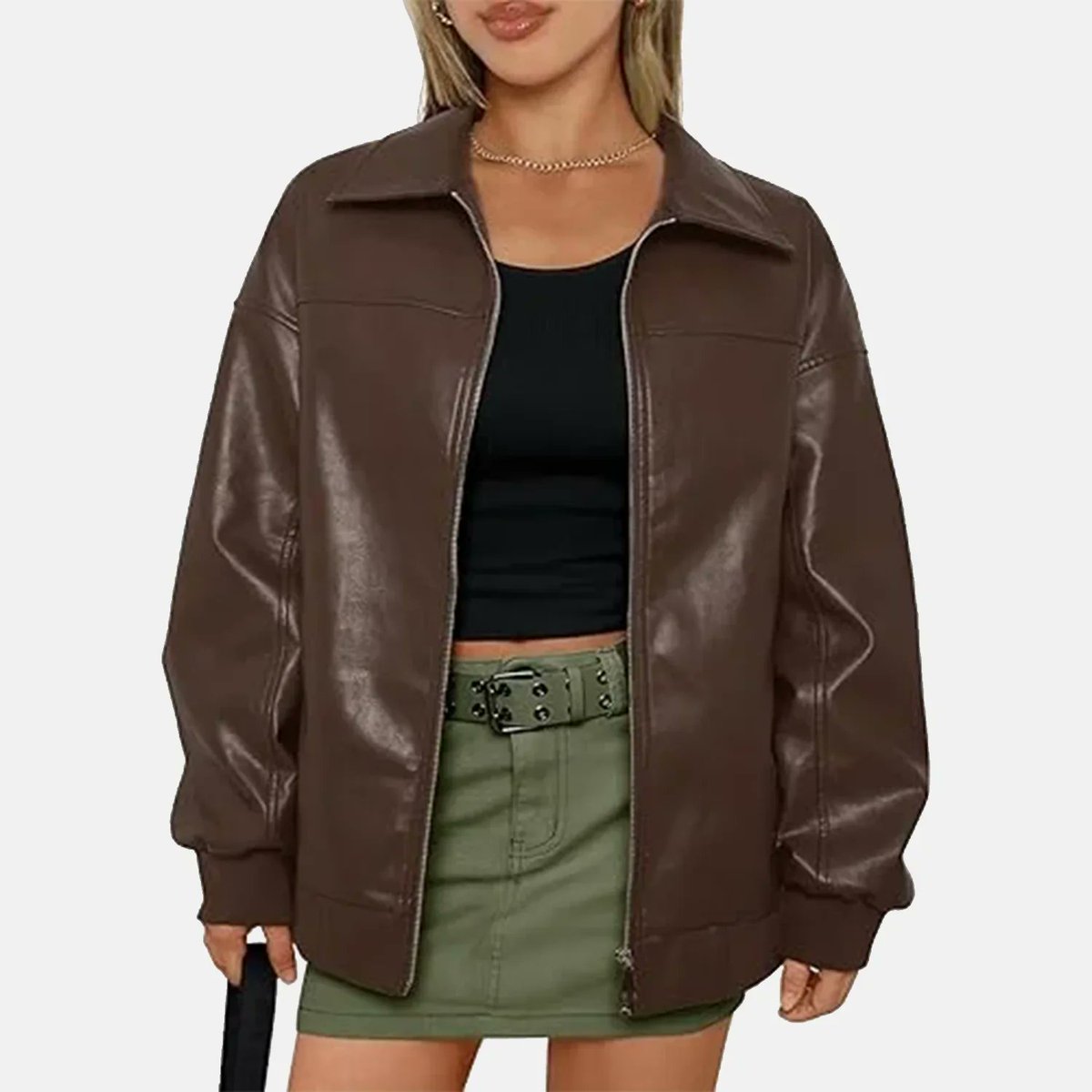 EmmaOlivia45965's tweet image. Elara Leather Bomber Jacket for Women | Order Now
link:theleatherjacketcompany.uk/products/elara…
This leather bomber jacket is made from high-quality faux leather and has a semi-aniline finish. It is both stylish and long-lasting.
#springstatement #fashion2026 #bomberjacket