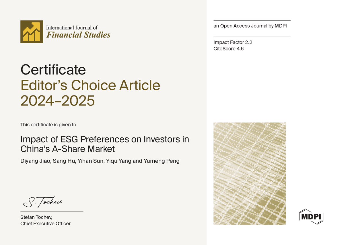 International Journal of Financial Studies tweet media