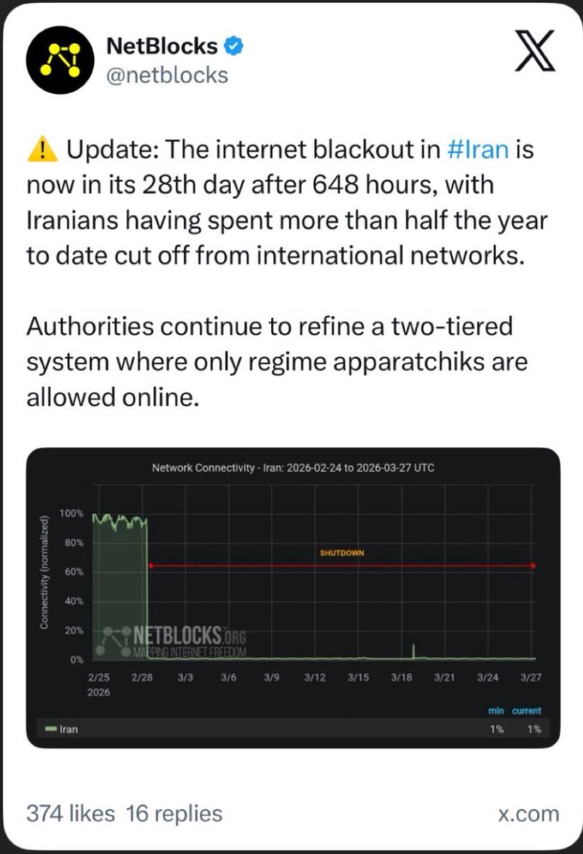 mr_Rockfield's tweet photo. Stop their ability to spread Propaganda 
@elonmusk @realDonaldTrump 
Iranians need internet access 
Help them. https://t.co/n3eBxUvglA