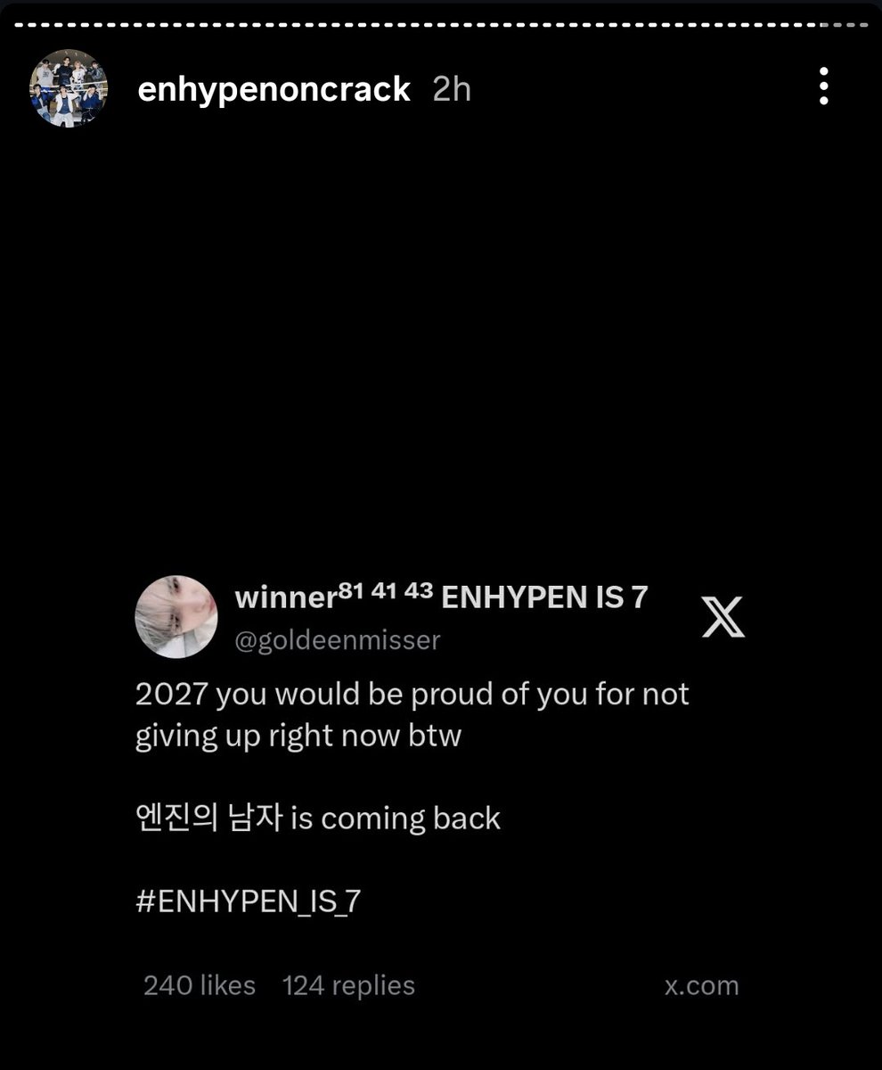 winner⁸¹ ⁴¹ ⁴³ ENHYPEN IS 7 tweet media