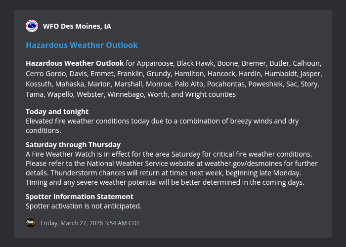 Iowa Weather Network tweet media