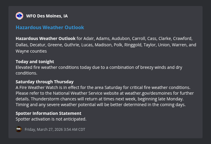 Iowa Weather Network tweet media