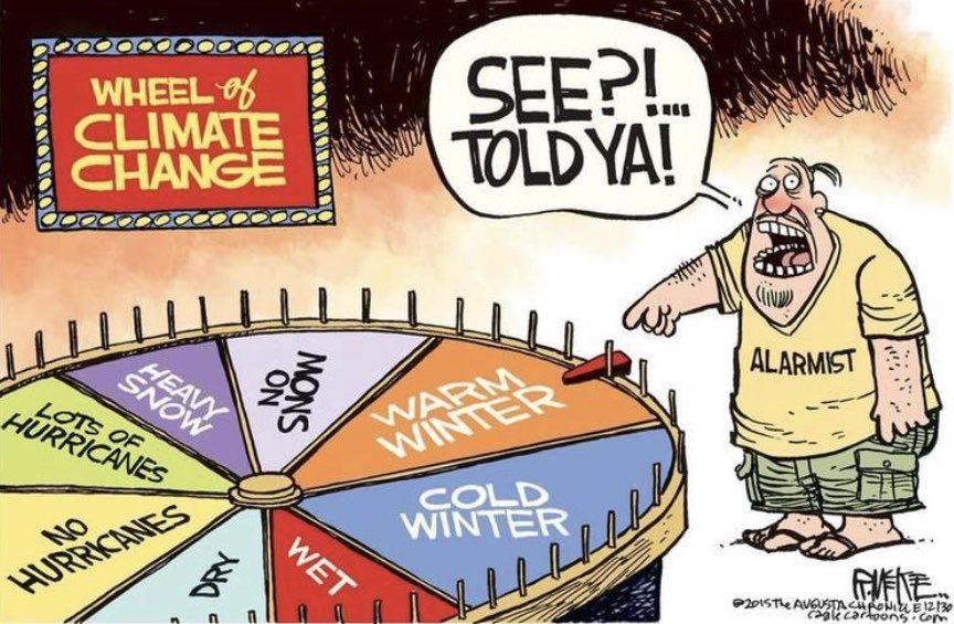 KeillerDon's tweet image. Increased CO2 causes more warming and cooling.
This cartoon sums up the reality of the climate scam.
#ClimateScam
#ClimateCrisis
