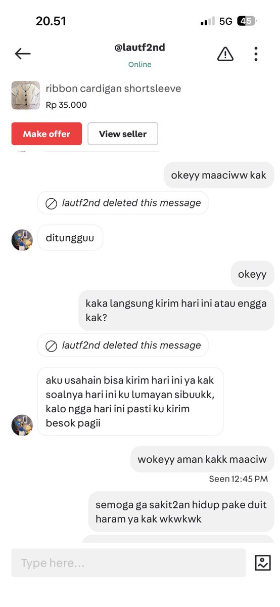 kece4bis's tweet photo. ‼️Penipuan Carousell‼️
hati hati yang suka thrift barang di carousell. makin banyak motif nipunya. be wise guys! https://t.co/p7TYBTpcqo