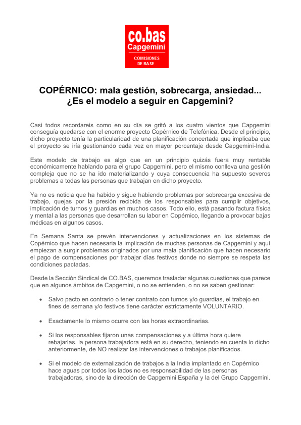 Sección Sindical Co.bas Capgemini tweet media