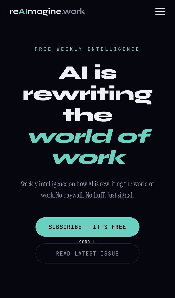 D_Brat's tweet photo. I launched something today.

For the last several months I have been thinking about a problem I kept running into with clients across India, the GCC, and Africa.

The signals that matter most - the ones that will reshape their workforce, their skills requirements, their org structures - are arriving fast. But the publications covering them are either too slow, too US-centric, or too generic to be useful.

A CHRO in Riyadh and a CLO in Mumbai are navigating the same AI disruption as their counterparts in New York. But the context, the constraints, and the consequences are completely different. Nobody was writing for them specifically.

So I built https://t.co/r1MONbidO3.

It is a free weekly intelligence publication. Every issue scans the global signal landscape and interprets it through a lens that actually fits - six sectors, three regions, one honest reading of what is coming.

Issue 001 is live today.