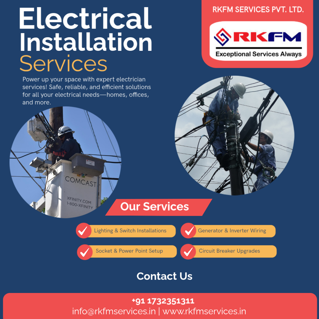 rkfmservices's tweet image. Power up your space with expert electrician services! Safe, reliable, and efficient solutions for all your electrical needs—homes, offices, and more. #ElectricianServices #ElectricalWork #PowerSolutions #SafeLiving #HomeMaintenance #OfficeServices #WiringExperts