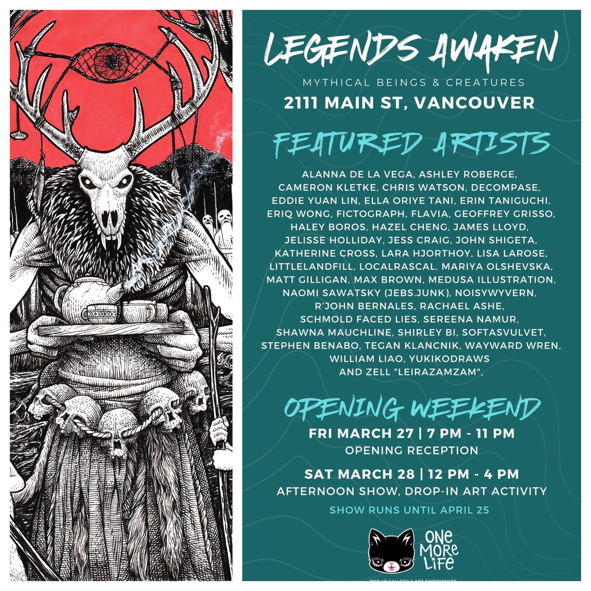 enigmaticlabs's tweet photo. Go see this guy at One More Life gallery?
#art #vancouver https://t.co/6L4iWAc0QO