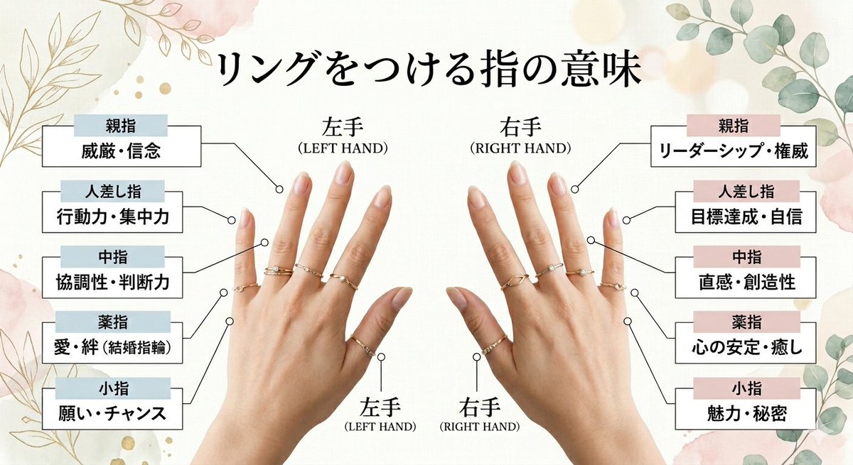 gao_gao0111's tweet photo. リングって実はつける指で意味が変わるって知ってた？💍

昔はジュエリーあまりつけなかったけど、
最近は「お守り」として身につけてる。

指ごとに意味が違うから、
なりたい自分に合わせて選ぶのも楽しい。

私は全部の指にリングつけるのが目標🤍

「自分の身は自分で守る」って決めてるから。

意味は画像にまとめてるので
保存して参考にしてね🕊