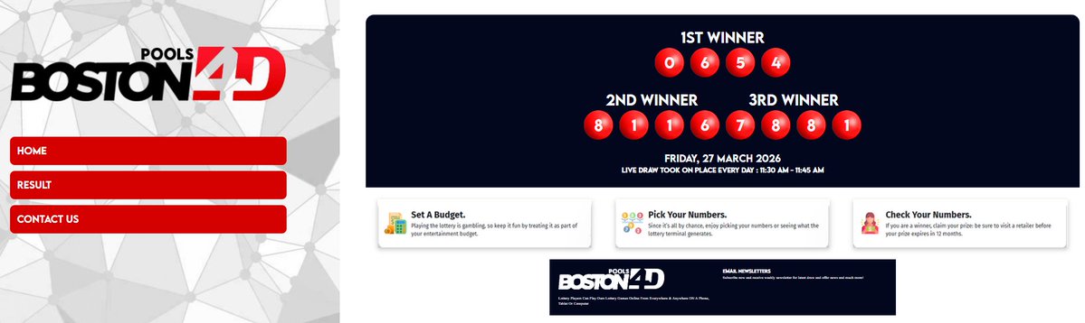 pamantogel4d's tweet image. Result Pasaran BOSTON 27/03/2026 
Prize 1 : 0654
Shio : Kerbau (06) 
Selamat para pemenang 
Play, Bet And Win With Us
#slotgacorhariini #daftarslot #akunslot #situsslot #bandartogel #situstogel #totomacau #pamantogel #paitopaman