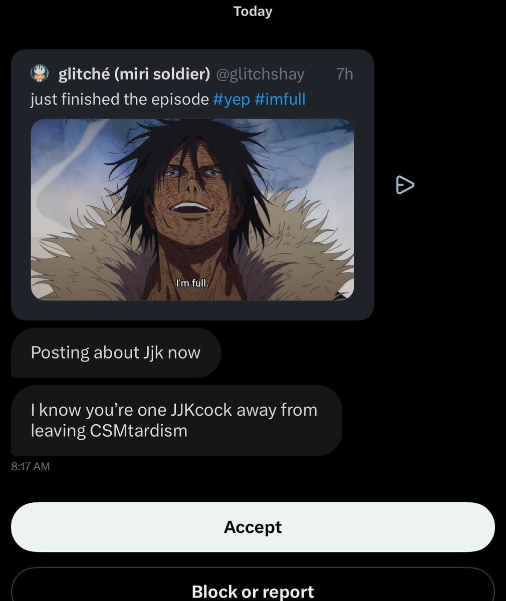glitché (miri soldier) tweet media