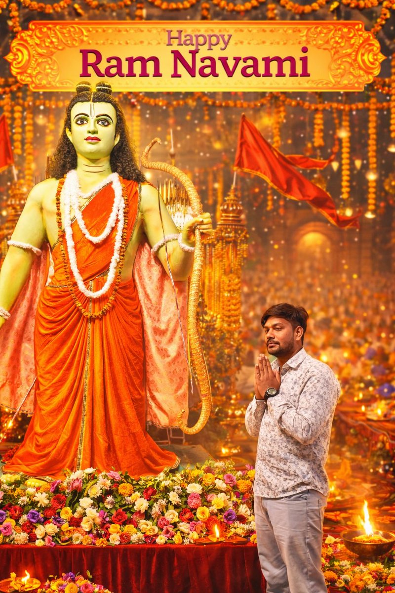 Aakash2424's tweet photo. भए प्रगट कृपाला दीनदयाला कौसल्या हितकारी।
हरषित महतारी मुनि मनहारी अदभुत रूप बिचारी॥🚩🙏 
समस्त देशवासियों को श्री #रामनवमी की हार्दिक शुभकामनाएं। 🙏🙏

जय श्री राम 🚩 https://t.co/MEczxRn3LU