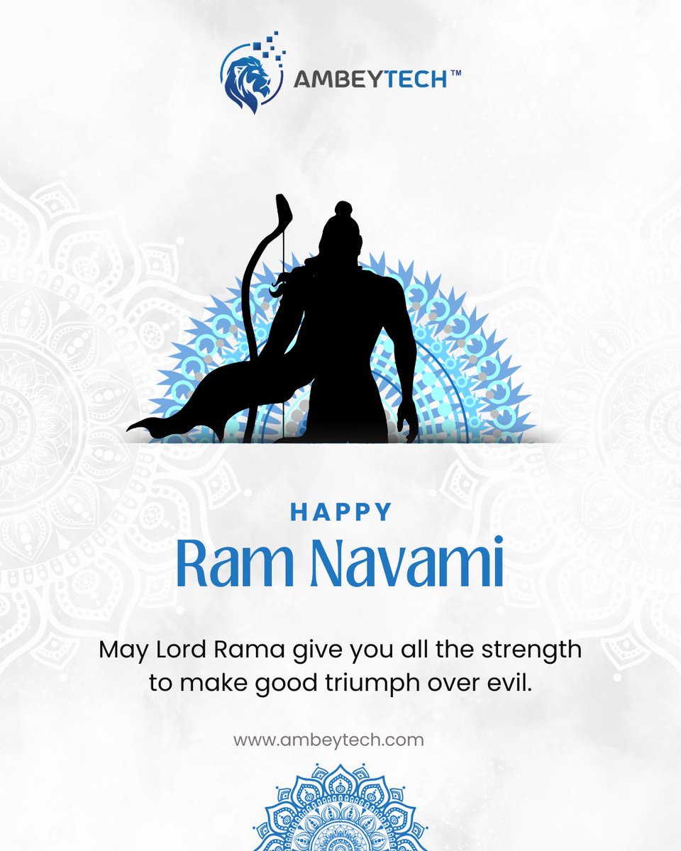 ambeytech's tweet photo. Happy Ram Navami from Ambeytech!  #RamNavami #HappyRamNavami #JaiShriRam #RamNavami2026 #Ambeytech https://t.co/N1ve6UCVIT