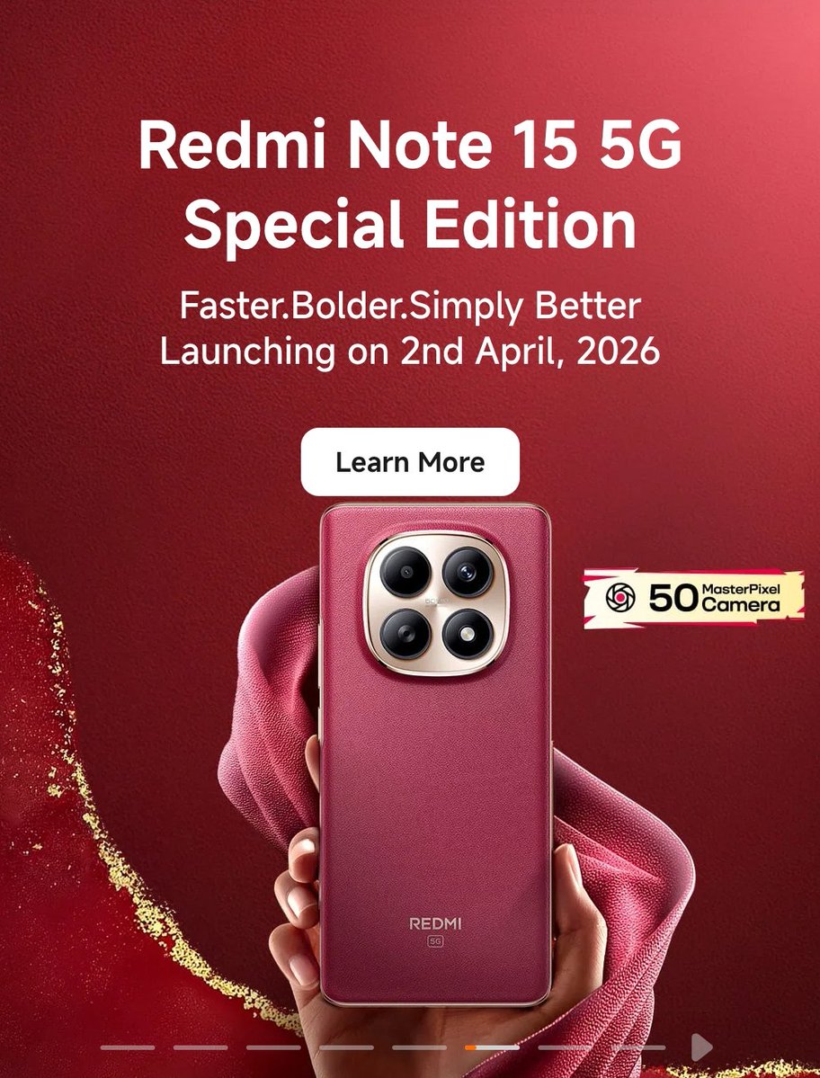 BamnawatAjayraj's tweet image. First look of REDMI Note 15 5G ❤️ Special Edition with vegan leather back is out now..
#REDMI #REDMINote155G 
#REDMINote15SE
@RedmiIndia @pixelwithme 
@s_anuj @sandeep9sarma