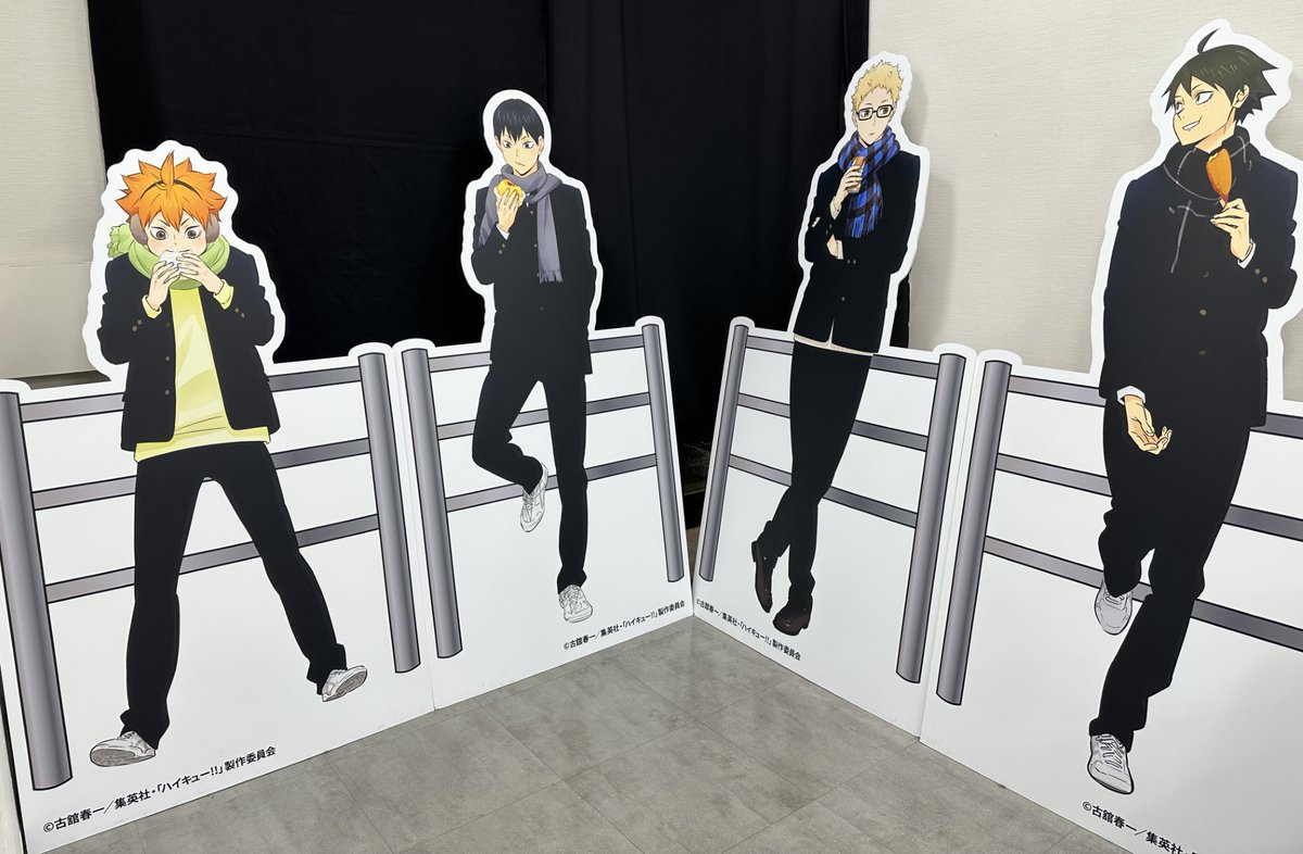 ProductionIG's tweet photo. 🏐#ハイキュー!!🏐
はふはふ 𝐏𝐎𝐏 𝐔𝐏 𝐒𝐇𝐎𝐏
by Production I.G 
🚩仙台会場開催中！

📅3月27日(金)～4月13日(月)
📍TSUTAYA 仙台駅前店
🕐10:00〜22:00 （日曜は21:00まで）  
🎫入場料無料

烏野高校の等身大パネルも！
ご来店お待ちしております✨

👇詳細
https://t.co/jg7day7uf2 https://t.co/sztAvZXoKl